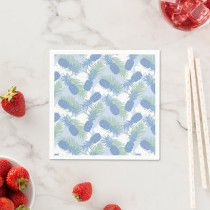 Tropical Pastel Pineapple Pattern Napkin