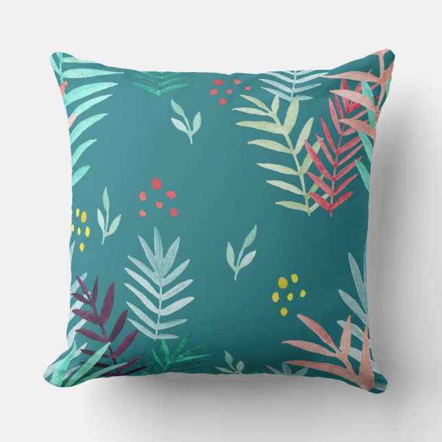Tropical Pattern #4 Throw Pillow (Front)