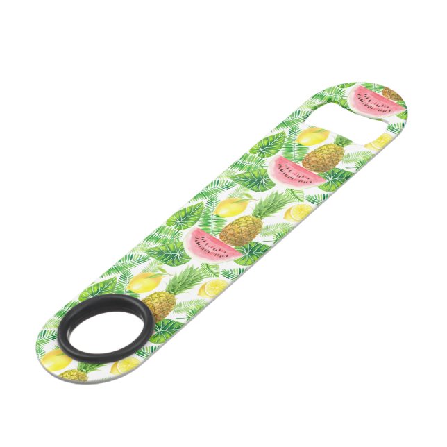 Tropical pattern bar key (Front Angled)