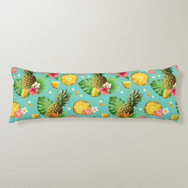 Tropical Pattern Body Pillow (Front)
