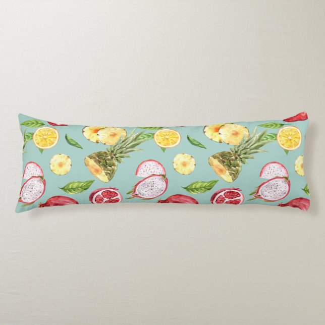 Tropical Pattern Body Pillow (Front)