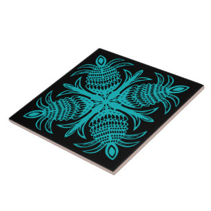tropical pattern ceramic tile