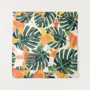 Tropical pattern. Colorful texture. exotic Tapestry