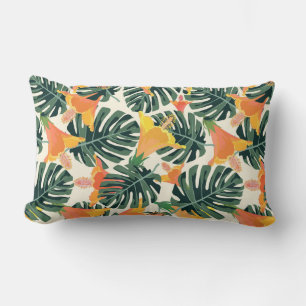 Tropical pattern. Colourful textile texture. exoti Lumbar Pillow