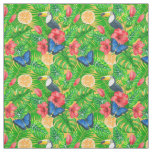 Tropical pattern fabric