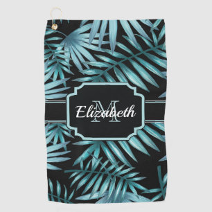 Tropical Pattern Golf Towel