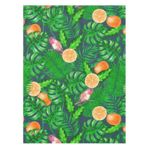 Tropical pattern, hummingbirds tablecloth