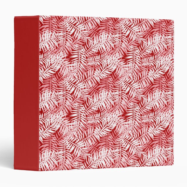 Tropical pattern palm leaves binder (Front/Spine)