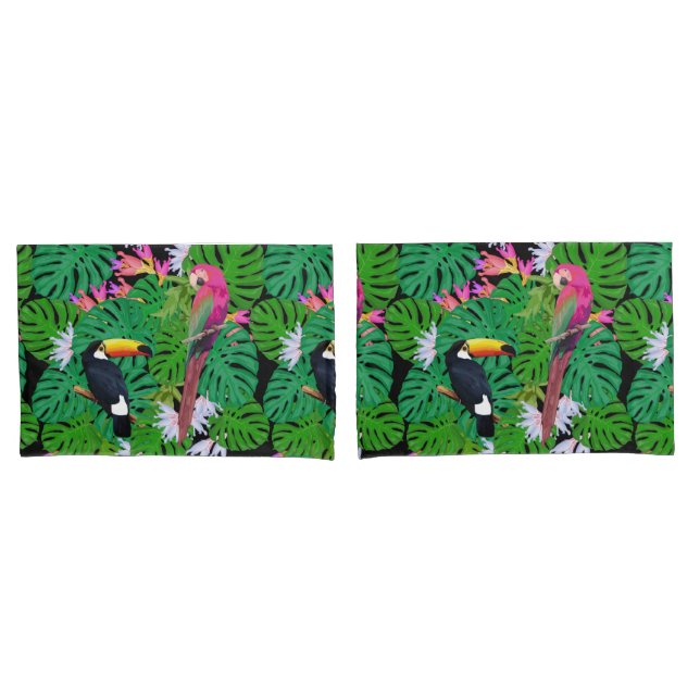 Tropical Pattern Pillowcase (Front-Set)