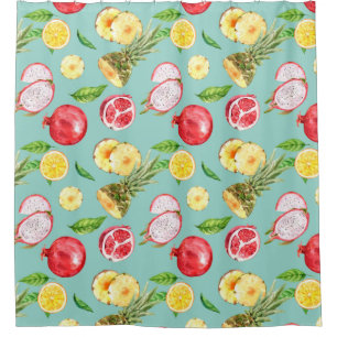 Tropical Pattern Shower Curtain