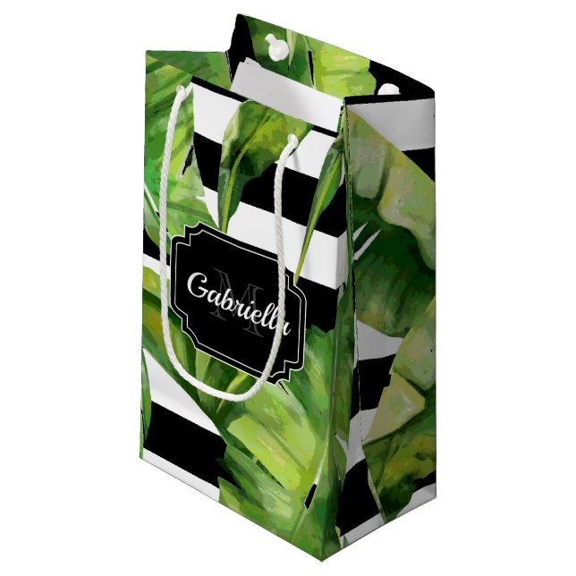 Tropical Pattern Small Gift Bag (Front Angled)