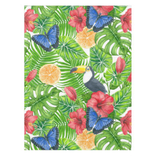 Tropical pattern tablecloth