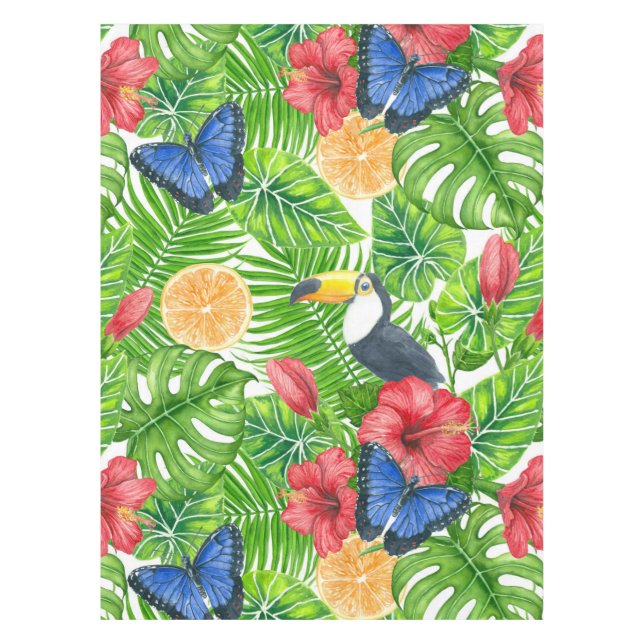 Tropical pattern tablecloth (Front)