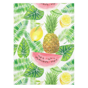 Tropical pattern tablecloth