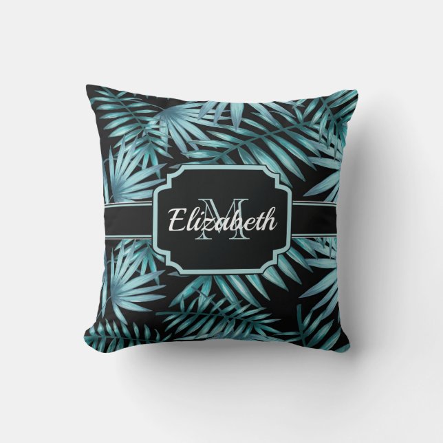 Tropical Pattern Throw Pillow (Front)