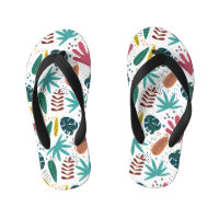 tropical pattern with colourful leaves