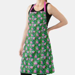 Tropical Pattern With Jungle Flowers Apron