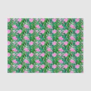 Tropical Pattern With Jungle Flowers Tissue Paper
