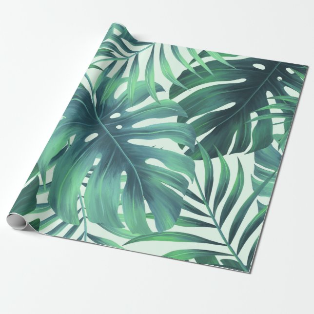 Tropical Pattern Wrapping Paper (Unrolled)