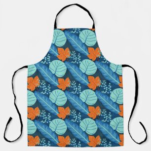 Tropical Patterns Plant Art Plant Life Art Leaves  Apron