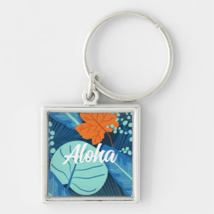 Tropical Patterns Plant Art Plant Life Art Leaves Keychain
