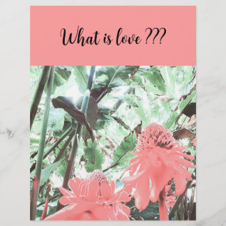 Tropical Peach Wedding Love Flyer