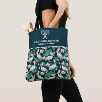 Tropical Pelican Print Custom Tennis Racket