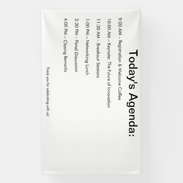 Tropical Personalized Event Decoration Banner (Vertical)