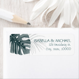 Tropical Personalized Wedding Address
