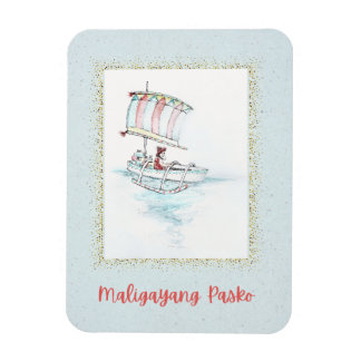 Tropical Philippine Christmas Vinta Ref Magnet