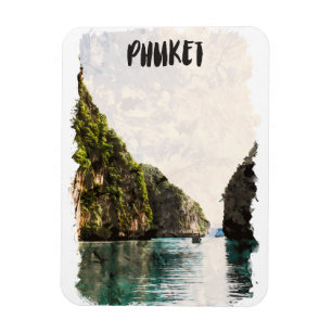 Tropical Phuket Thailand Coastal Landscape Magnet