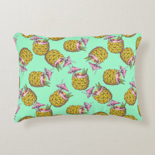 Tropical Piña Colada Pattern –Refreshing Summer Accent Pillow