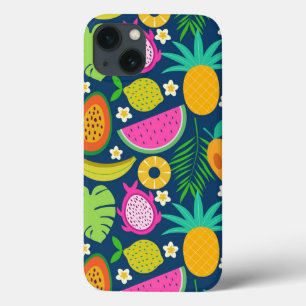 Tropical Pineapple Banana watermelon Fruits  iPhone 13 Case