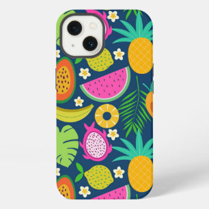 Tropical Pineapple Banana watermelon Fruits  iPhone 13 Case