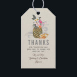 Tropical Pineapple Beach Wedding Gift Tags<br><div class="desc">Seaside wedding tags</div>