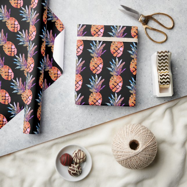  Tropical Pineapple Birthday  Wrapping Paper (Crafts)