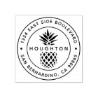Tropical Pineapple Custom Round Return Address