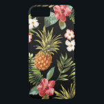 Tropical Pineapple Hibiscus Flowers iphone Cover<br><div class="desc">Protect your iphone 6 with our pineapple & tropical hibiscus flowers pattern case. Our tropical floral pattern has a transparent background making it possible for you to change the colour. Just click on customize and use the eyedropper tool to pick a colour.</div>