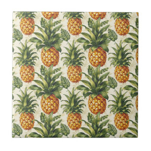 Tropical Pineapple Home Decor Tile