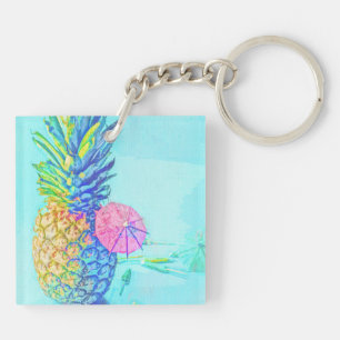 Tropical Pineapple Keychain