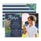 Tropical Pineapple Navy Blue Luau Birthday Photo