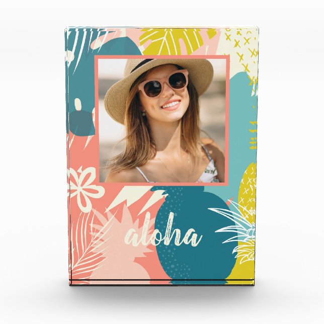 Tropical Pineapple Photo Block (Front)