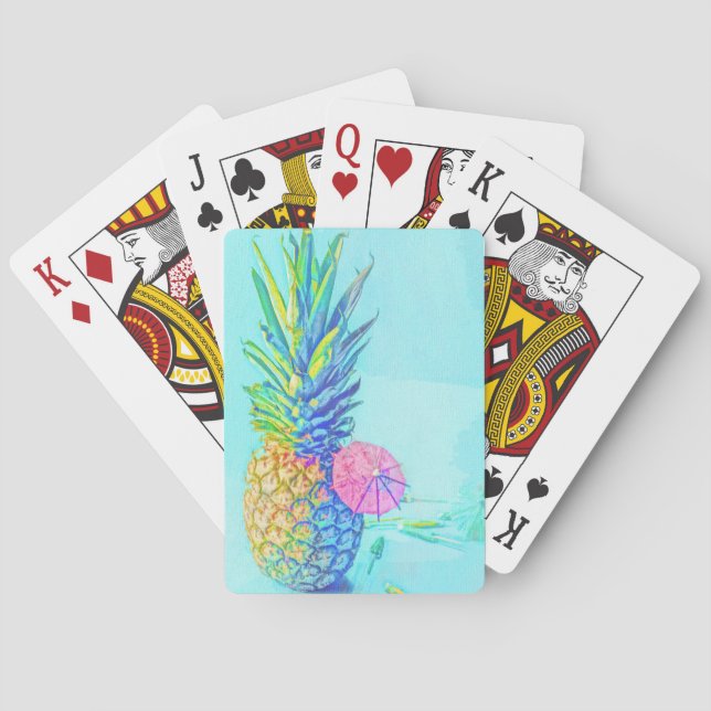 Tropical Pineapple Playing Cards (Back)