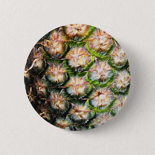 Tropical Pineapple Punch Texture 2 Inch Round Button (Front)