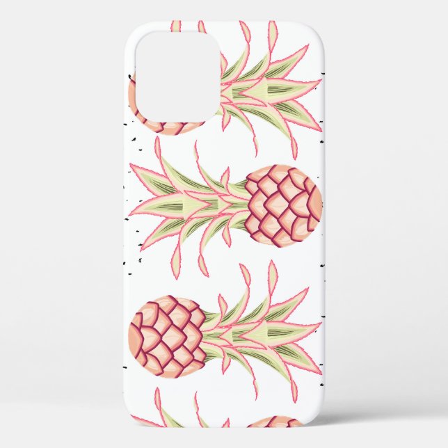 Tropical Pineapple Summer Seamless Print Case-Mate iPhone Case (Back)