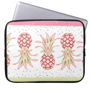 Tropical Pineapple Summer Seamless Print Laptop Sleeve