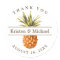 Tropical Pineapple Thank You Wedding Favour