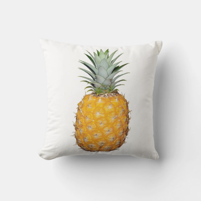 Tropical pineapple throw pillow (Front)