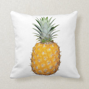 Tropical pineapple throw pillow