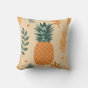 Tropical Pineapple Throw Pillow